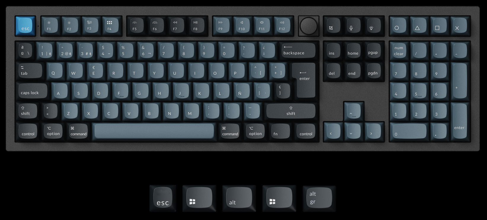 Keychron Q6 Pro QMK/VIA 100% layout wireless custom mechanical keyboard ISO Layout