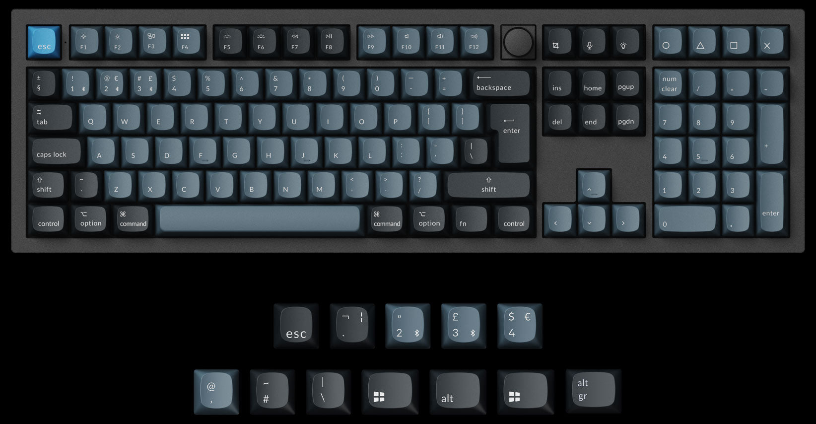 Keychron Q6 Pro QMK/VIA 100% layout wireless custom mechanical keyboard ISO Layout