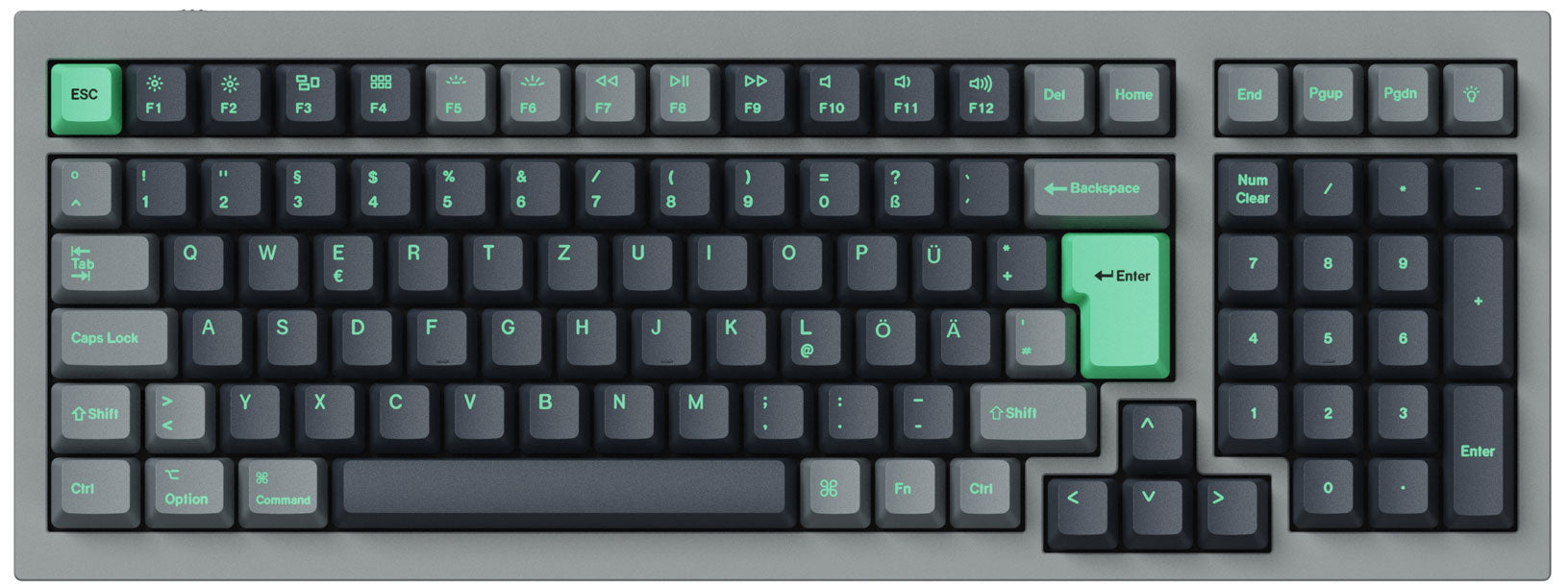 ISO OEM Dye-Sub PBT Full Set Keycap Set - Hacker Mint