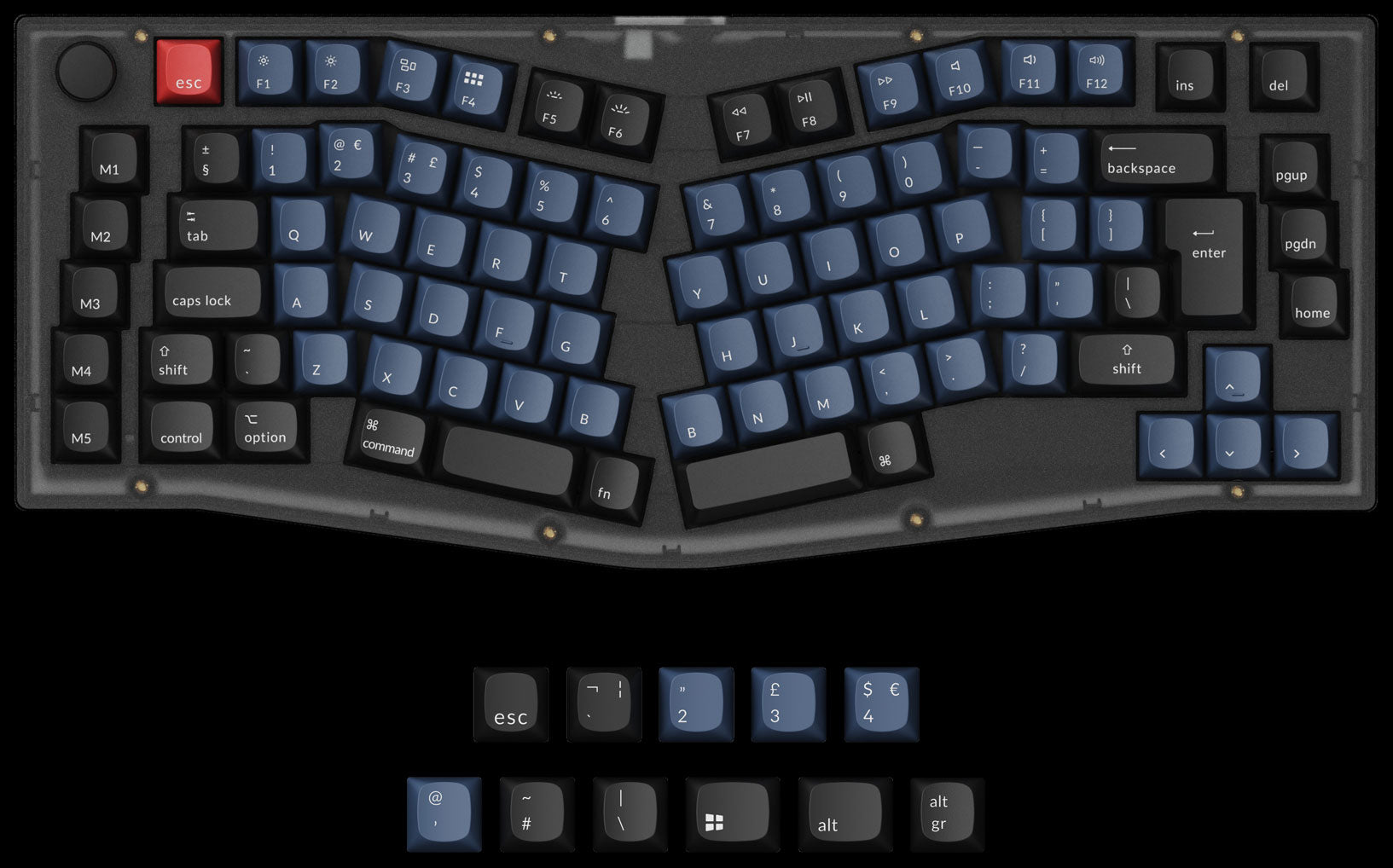 Keychron V10 QMK VIA custom mechanical keyboard ISO UK layout