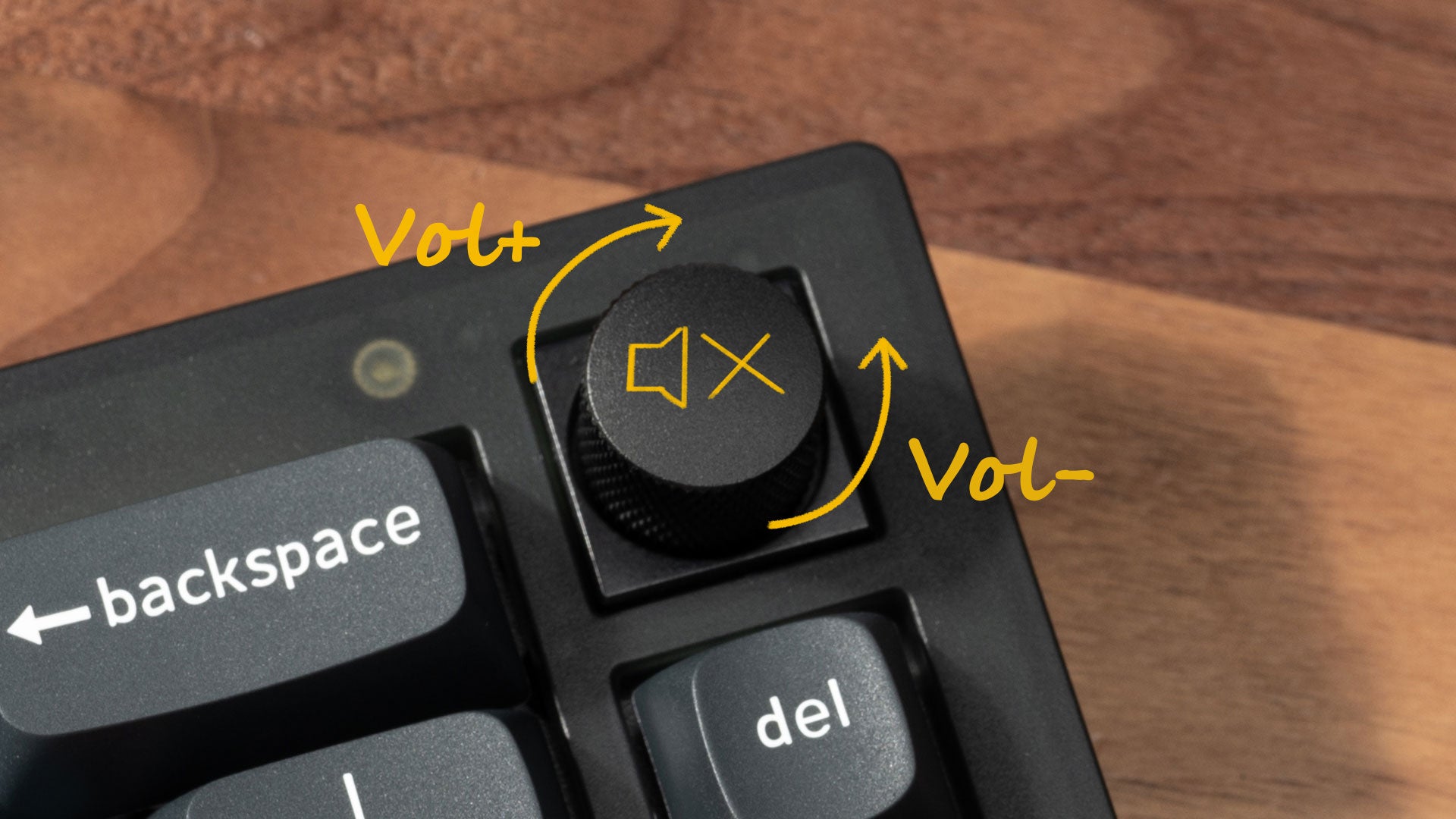 Rotary encoder function of Keychron V2 Custom Mechanical Keyboard