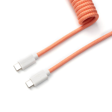 Keychron custom coiled aviator USB type-C cable 