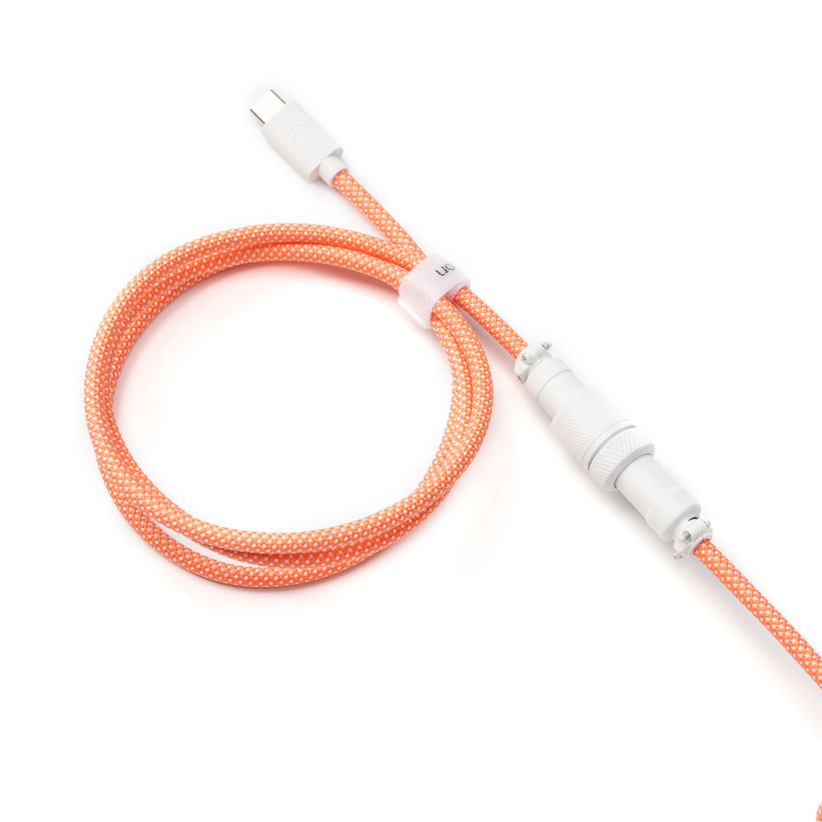 Keychron custom coiled aviator USB type-C cable 