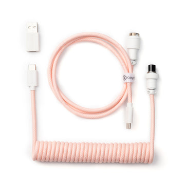 Keychron custom coiled aviator USB type-C cable