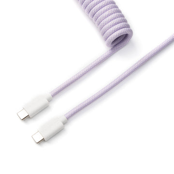 Keychron custom coiled aviator USB type-C cable 