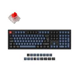 Keychron K10 Pro QMK/VIA Wireless Mechanical Keyboard ISO Layout Collection as variant: Fully Assembled (Hot-Swappable) / RGB Backlight-ABS Keycaps / DE-ISO / Keychron K Pro Mechanical Red