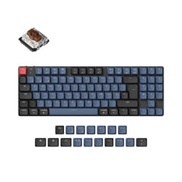 Keychron K13 Pro QMK/VIA Wireless Custom Mechanical Keyboard ISO Layout Collection as variant: RGB Backlight (Hot-Swappble) / DE-ISO / Low Profile Gateron Mechanical Brown