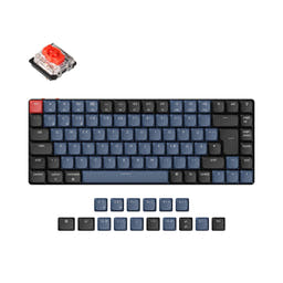 Keychron K3 Pro QMK/VIA Wireless Mechanical Keyboard ISO Layout Collection as variant: RGB Backlight (Hot-Swappable)-ABS Keycaps / DE-ISO / Low Profile Gateron Mechanical Red