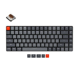 Keychron K3 Ultra-slim Wireless Mechanical Keyboard (Version 2) as variant: White Backlight / Low Profile Gateron Mechanical / Brown