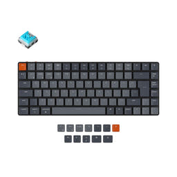 Keychron K3 Ultra-slim Wireless Mechanical Keyboard (UK ISO Layout) - Version 2 as variant: White Backlight / Low Profile Keychron Optical (Hot-swappable) / Blue