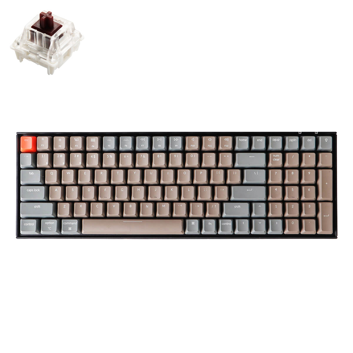 Keychron brown. Keychron k4. Keychron k4v2. Keychron pbt45. Delete Key.