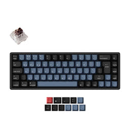 Keychron K6 Pro QMK/VIA Wireless Mechanical Keyboard ISO Layout Collection as variant: Fully Assembled (Hot-Swappable) / RGB Backlight Aluminum Frame-ABS Keycaps / UK-ISO / Keychron K Pro Mechanical Brown