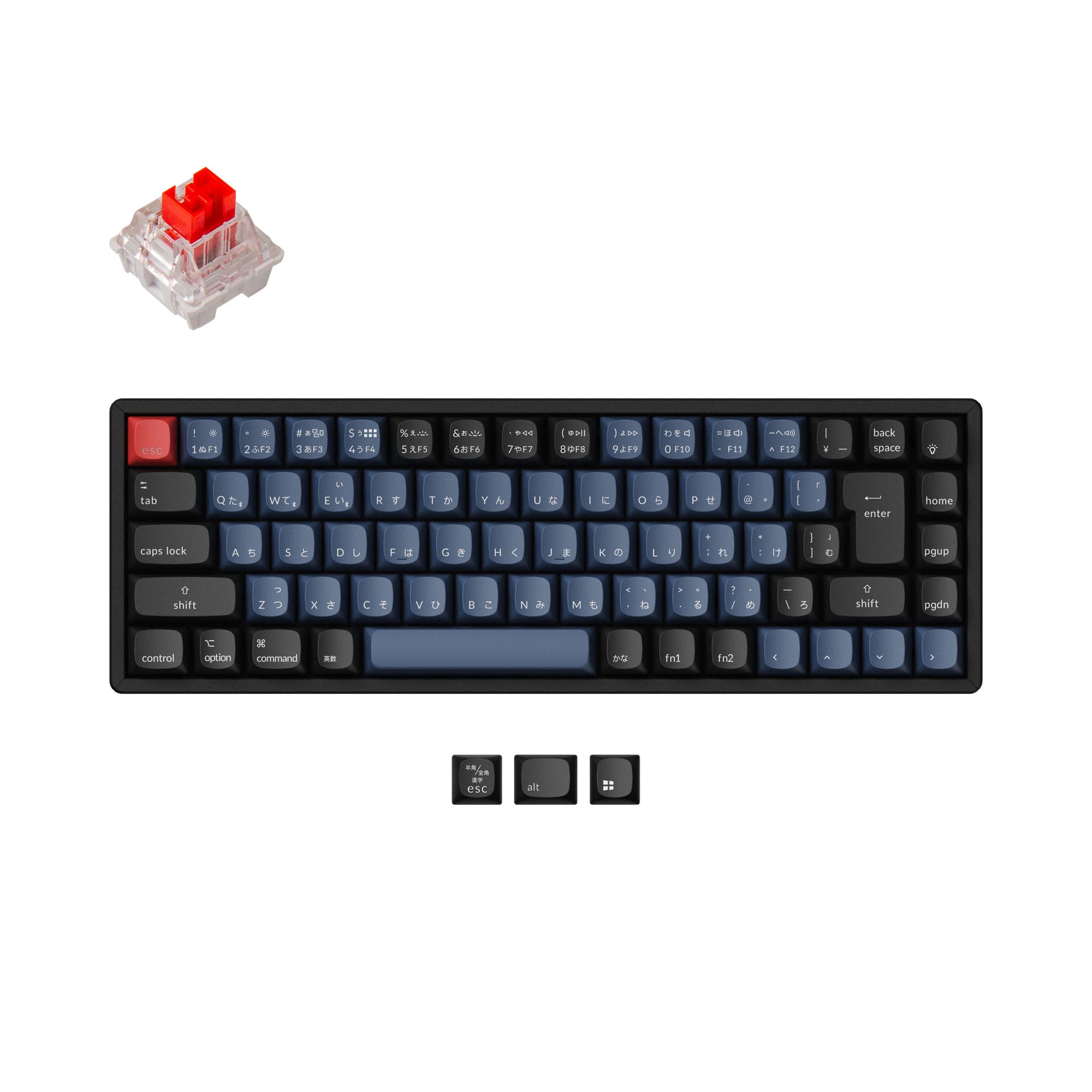 Keychron K6 Pro QMK/VIA Wireless Mechanical Keyboard (Japan JIS Layout) Fully Assembled (Hot-Swappable) / RGB Backlight Aluminum Frame / Japan-JIS / Keychron K Pro Red