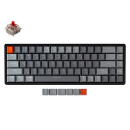 Keychron K6 Wireless Mechanical Keyboard as variant: RGB Backlight Aluminum Frame / Gateron G Pro Mechanical / Red