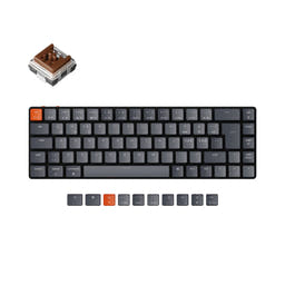 Keychron K7 Ultra-slim Wireless Mechanical Keyboard (Nordic ISO Layout) as variant: White Backlight / Low Profile Keychron Optical (Hot-swappable) / Brown