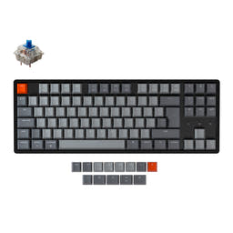 Keychron K8 Wireless Mechanical Keyboard (UK ISO Layout) as variant: RGB Backlight Aluminum Frame / Gateron G Pro Mechanical / Blue