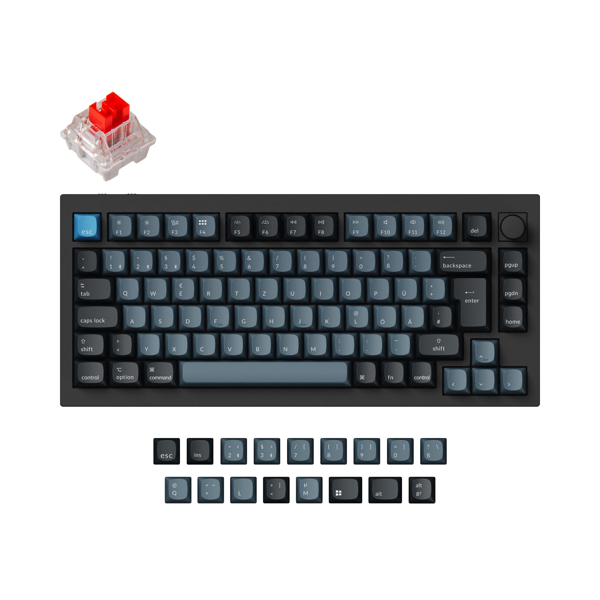 Keychron Q1 Pro QMK/VIA Wireless Custom Mechanical Keyboard ISO Layout Collection