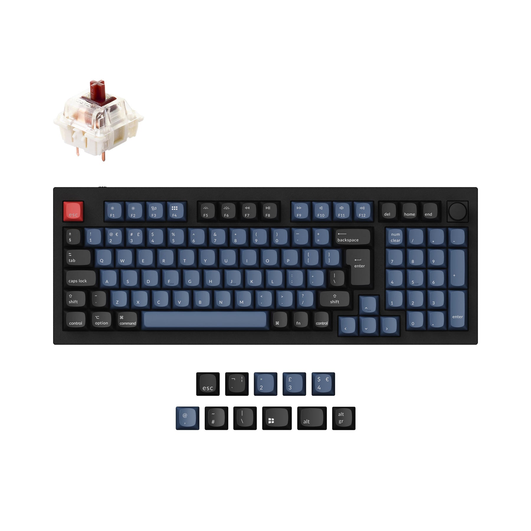 Paranafloden mørke Mudret Keychron Q5 QMK Custom Mechanical Keyboard ISO Layout Collection