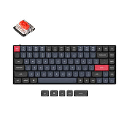 Keychron S1 QMK Custom Mechanical Keyboard as variant: RGB Backlight / Low Profile Gateron Mechanical (Hot-swappable) / Red