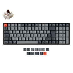 Keychron K4 Wireless Mechanical Keyboard (UK ISO Layout) - Version 2 as variant: White Backlight / Gateron G Pro Mechanical / Brown