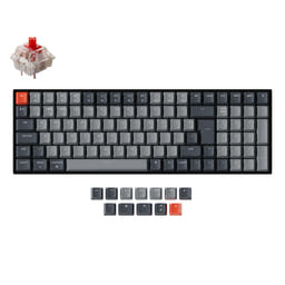 Keychron K4 Wireless Mechanical Keyboard (UK ISO Layout) - Version 2 as variant: White Backlight / Gateron G Pro Mechanical / Red