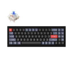 Keychron Q7 QMK Custom Mechanical Keyboard as variant: Fully Assembled / Carbon Black - B / Gateron G Pro Blue