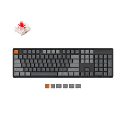 Keychron K10 Wireless Mechanical Keyboard as variant: RGB Backlight Aluminum Frame / Gateron G Pro Mechanical / Red