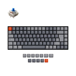 Keychron K2 Wireless Mechanical Keyboard (UK ISO Layout) - Version 2 as variant: White Backlight / Gateron G Pro Mechanical / Blue Switch