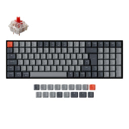 Keychron K4 Wireless Mechanical Keyboard (German ISO-DE Layout) - Version 2 as variant: White Backlight / Gateron G Pro Mechanical / Red