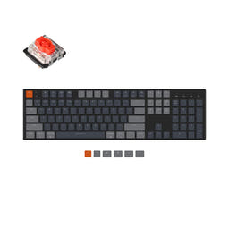 Keychron K5 Wireless Mechanical Keyboard as variant: RGB Backlight Aluminum Body / Low Profile Gateron Mechanical / Red