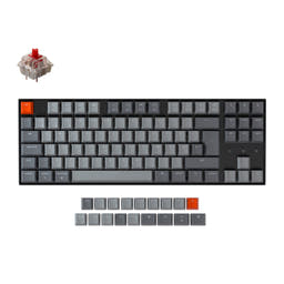 Keychron K8 Wireless Mechanical Keyboard (German ISO-DE Layout) as variant: White Backlight / Gateron G Pro Mechanical / Red