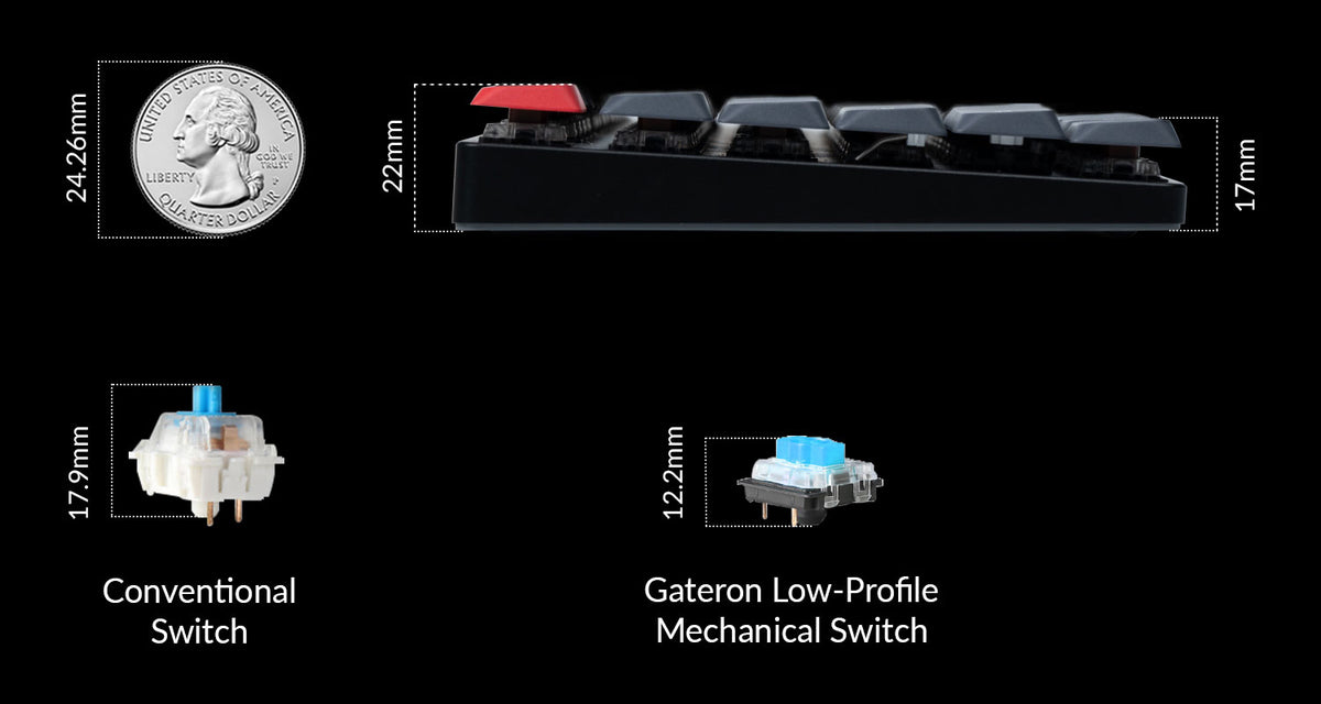 Keychron K13 Pro QMK/VIA Low-Profile Wireless Mechanical Keyboard