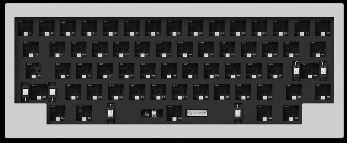 Barebone US layout of Keychron Q60 Custom Mechanical Keyboard