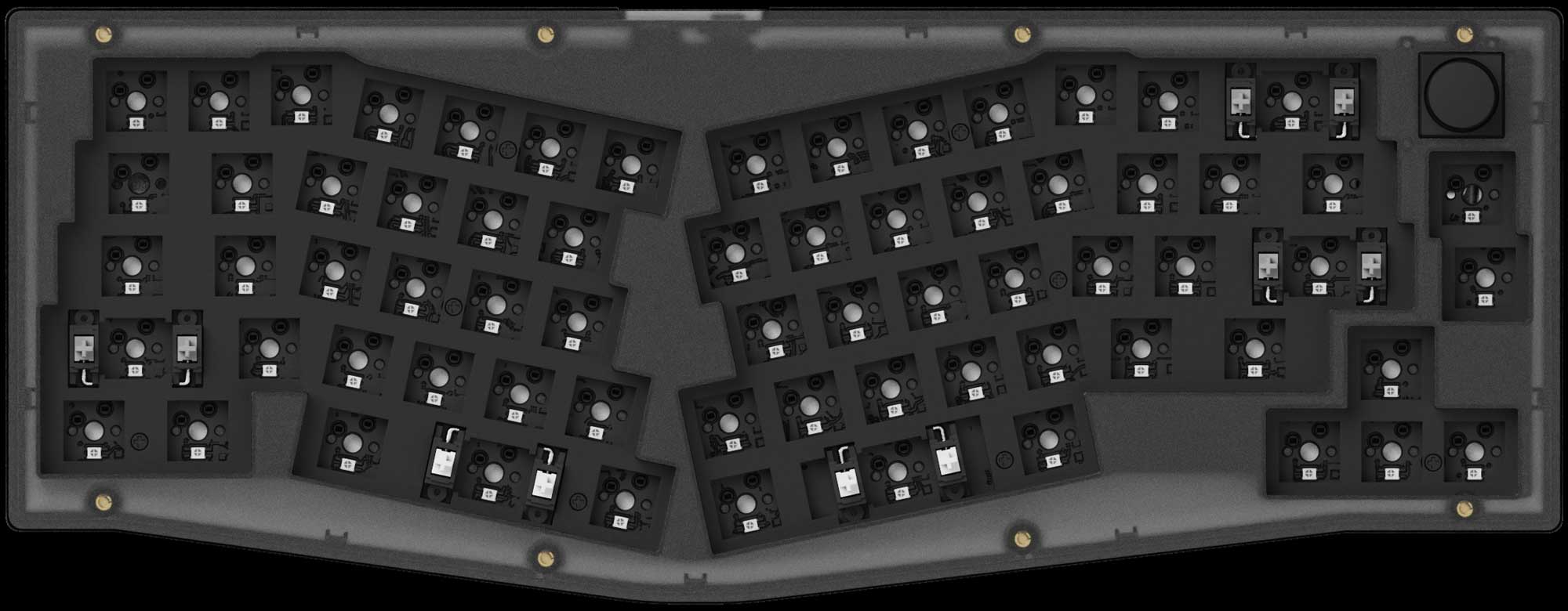 Barebone US layout of Keychron V8 Custom Mechanical Keyboard