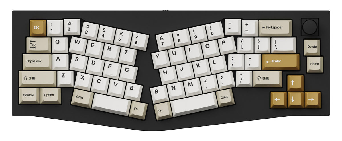 Keychron Double-Shot PBT Cherry Profile Full Keycap Set Camel on Q8 Keyboard