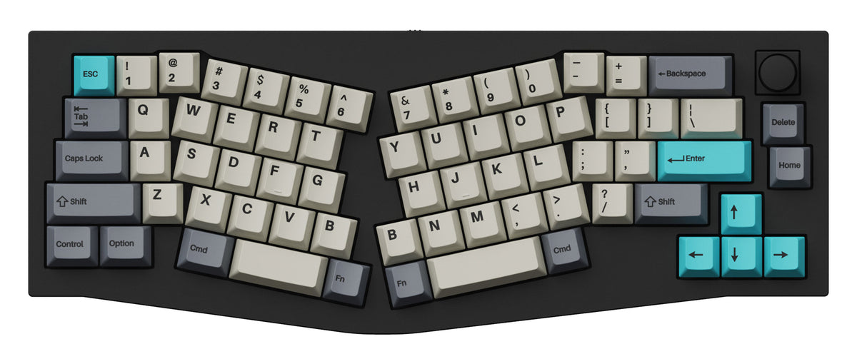 Keychron Double-Shot PBT Cherry Profile Full Keycap Set Dolch Blue on Q8 Keyboard