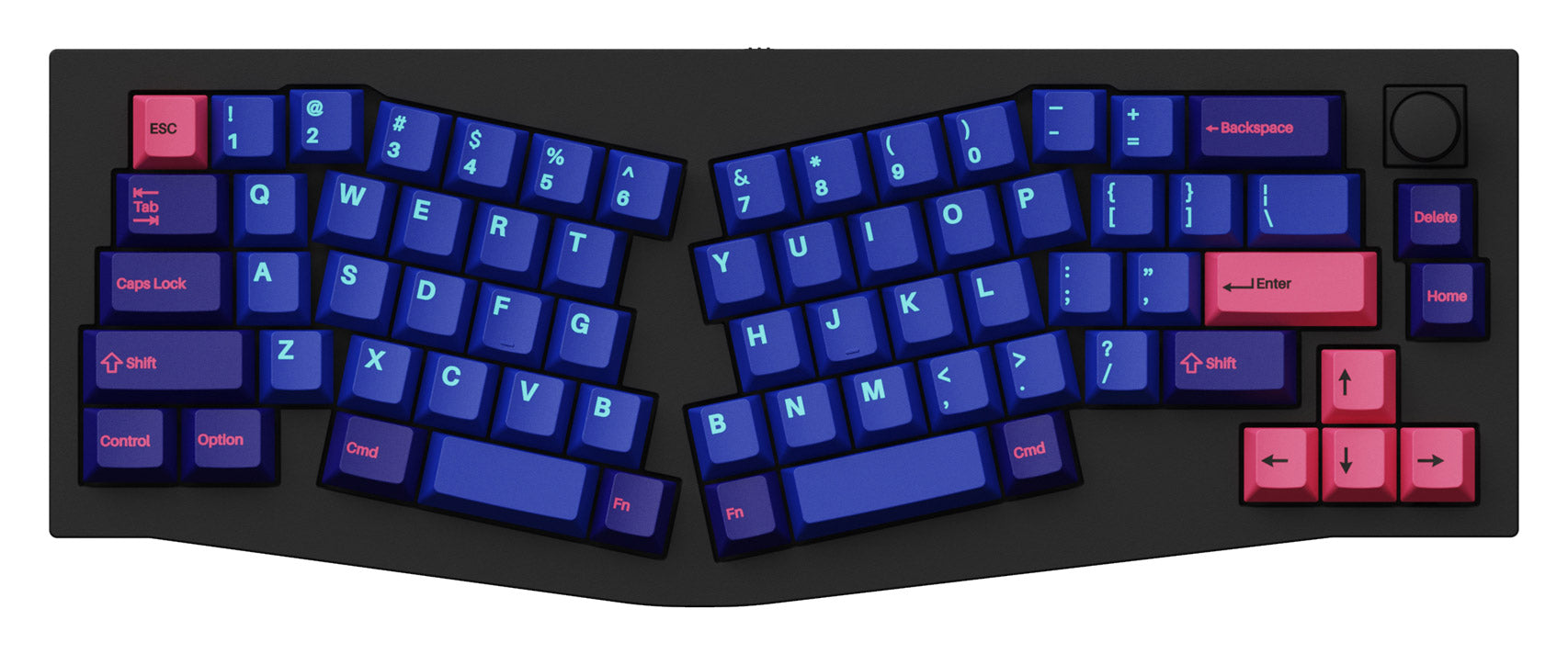 Q8 鍵盤上的 Keychron Double-Shot PBT Cherry Profile 全鍵帽套裝播放器