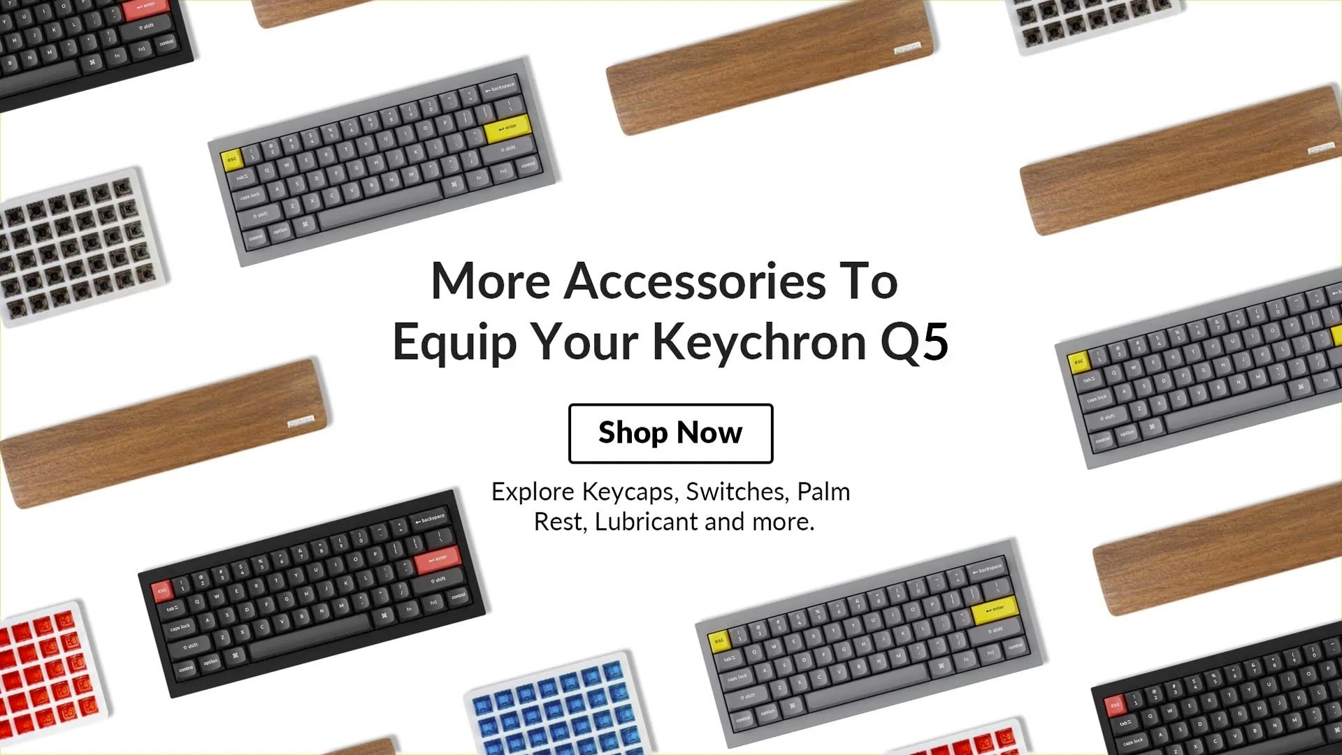 Keychron Q5 ISO 96% Percent Layout Custom Mechanical Keyboard