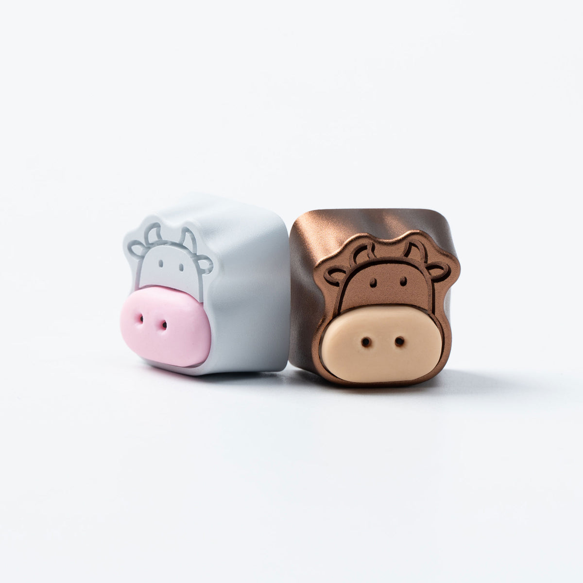 Cute Cows Aluminium Alloy Artisan Keycap