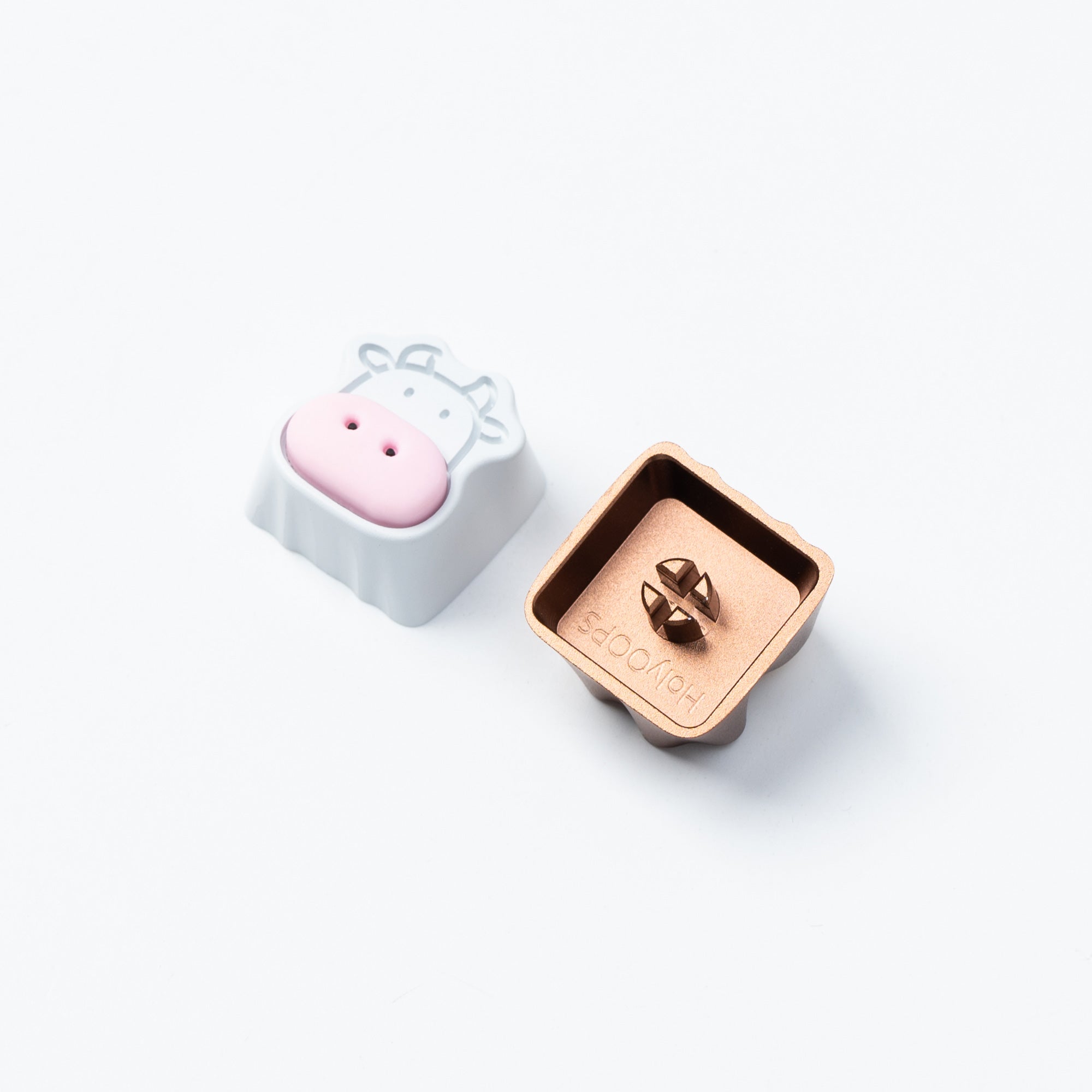 Cute Cows Aluminium Alloy Artisan Keycap