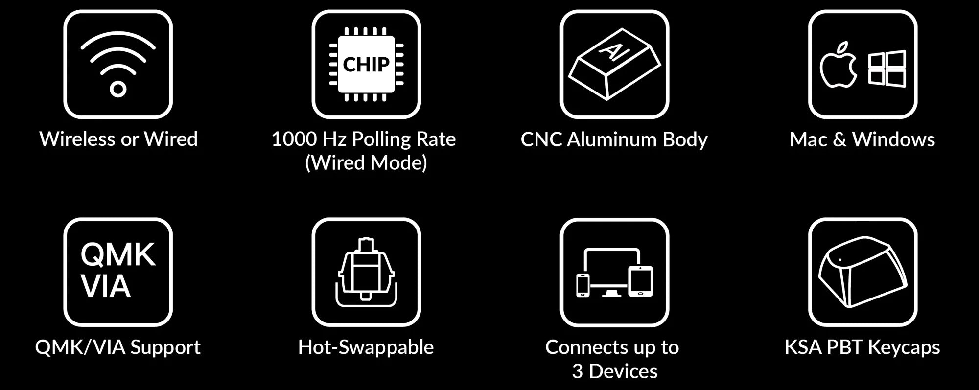 Features of Keychron Q3 Pro QMK/VIA 80% layout wireless custom mechanical keyboard