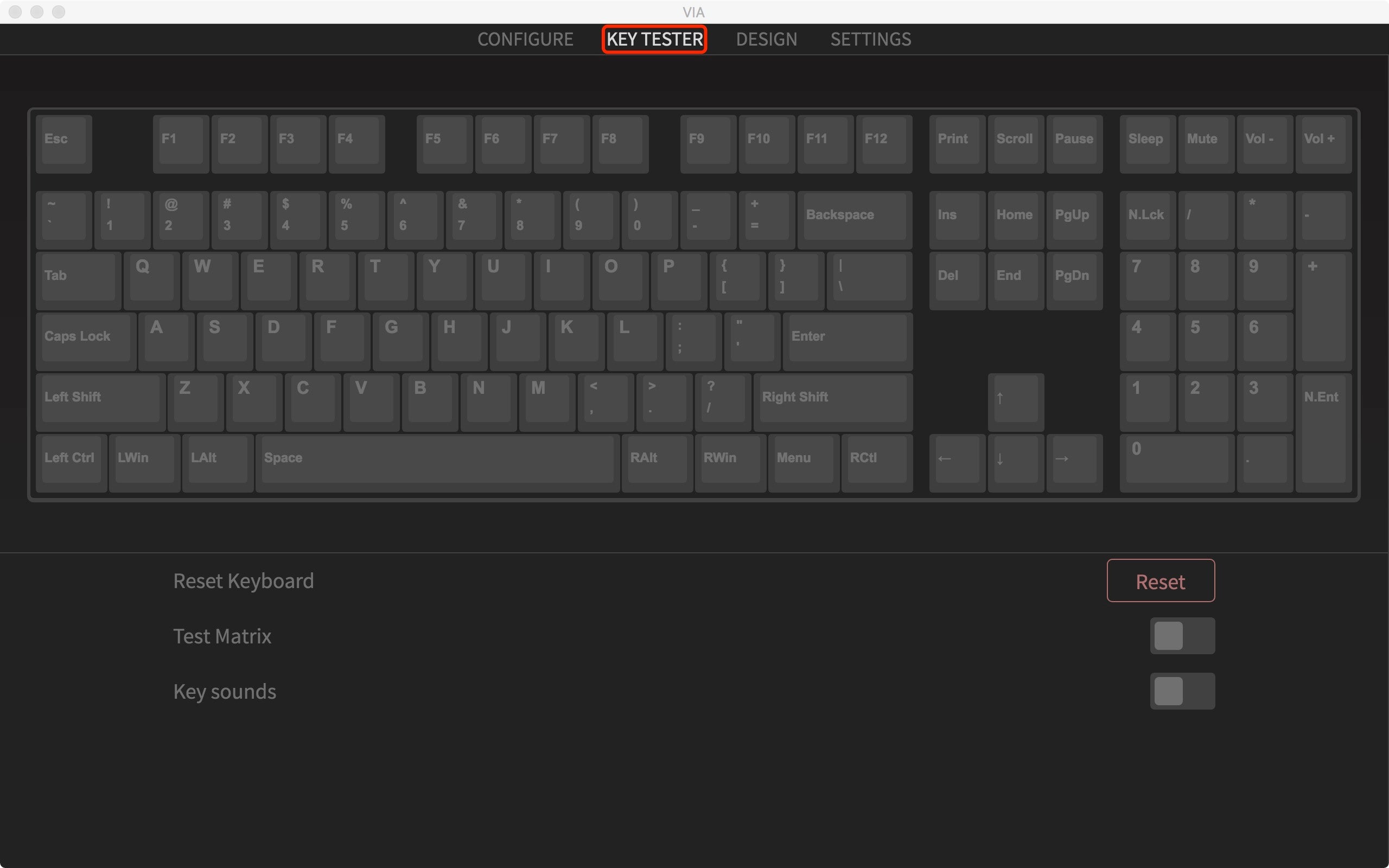 How To Do A Keyboard Test For QMK/VIA Enabled Keychron Keyboard – Keychron