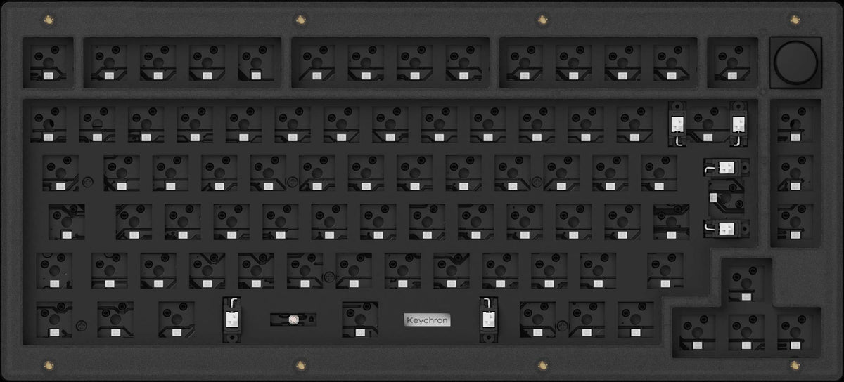 Barebone US layout ofKeychron V1 Custom Mechanical Keyboard