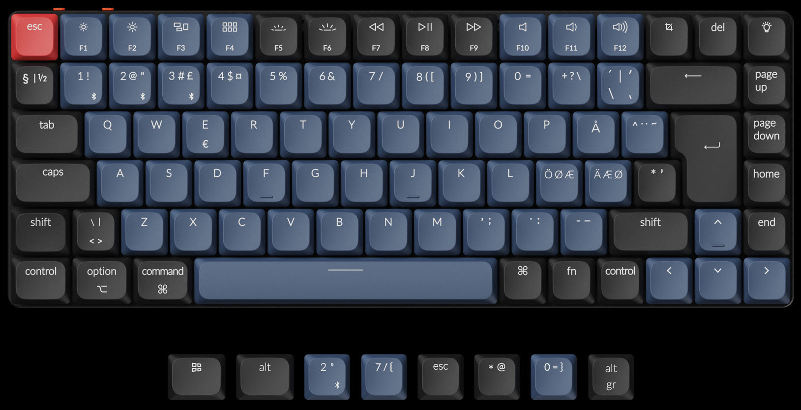 Keychron K3 Pro QMK/VIA ultra-slim custom mechanical keyboard low-profile ISO Nordic layout