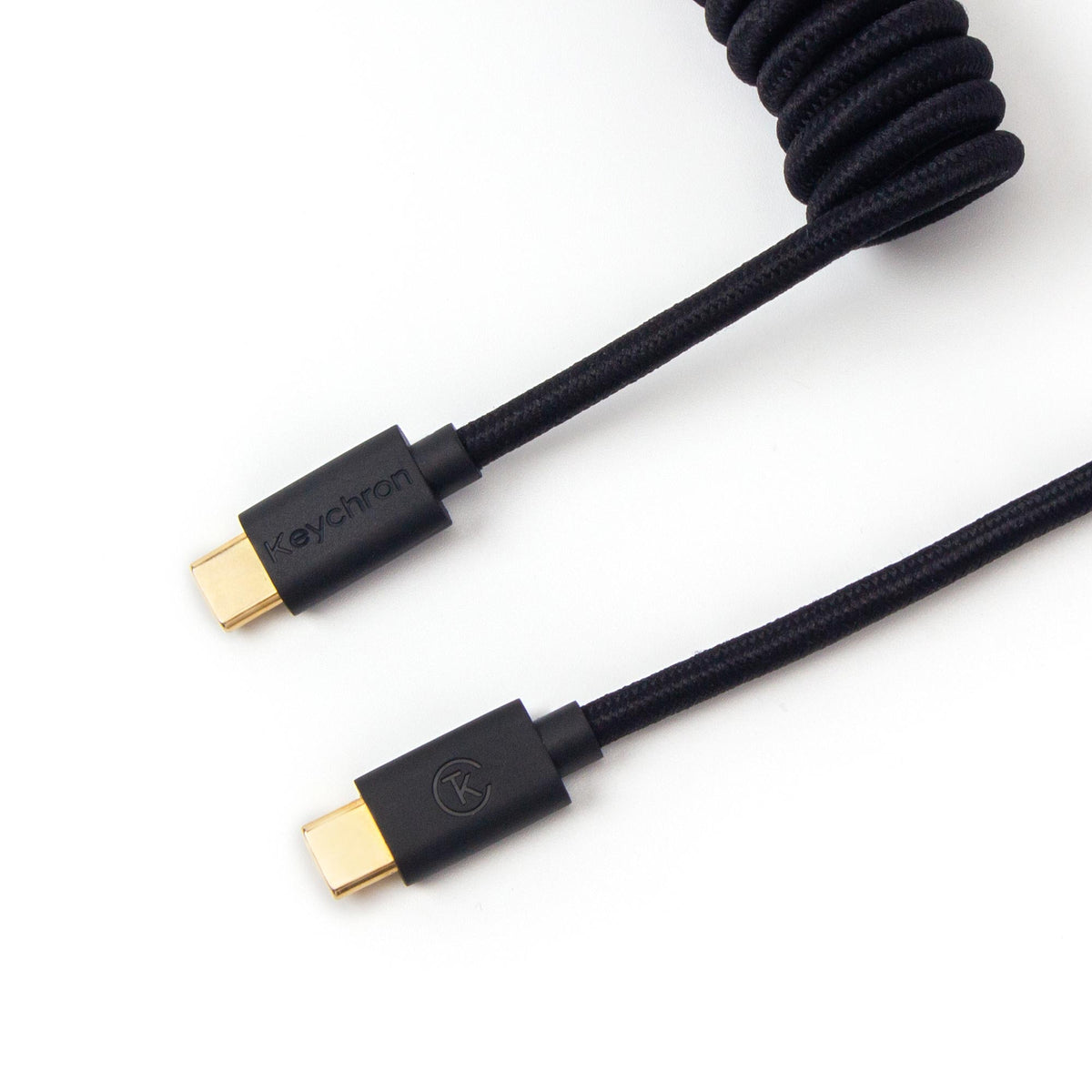 Keychron custom coiled aviator USB type-C cable 