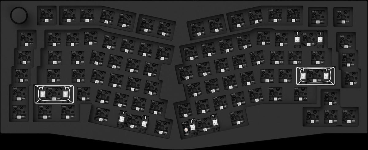 ANSI Layout of Keychron Q10 75% Alice Layout Custom Mechanical Keyboard