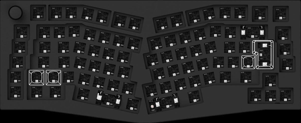 ISO Layout of Keychron Q10 75% Alice Layout Custom Mechanical Keyboard