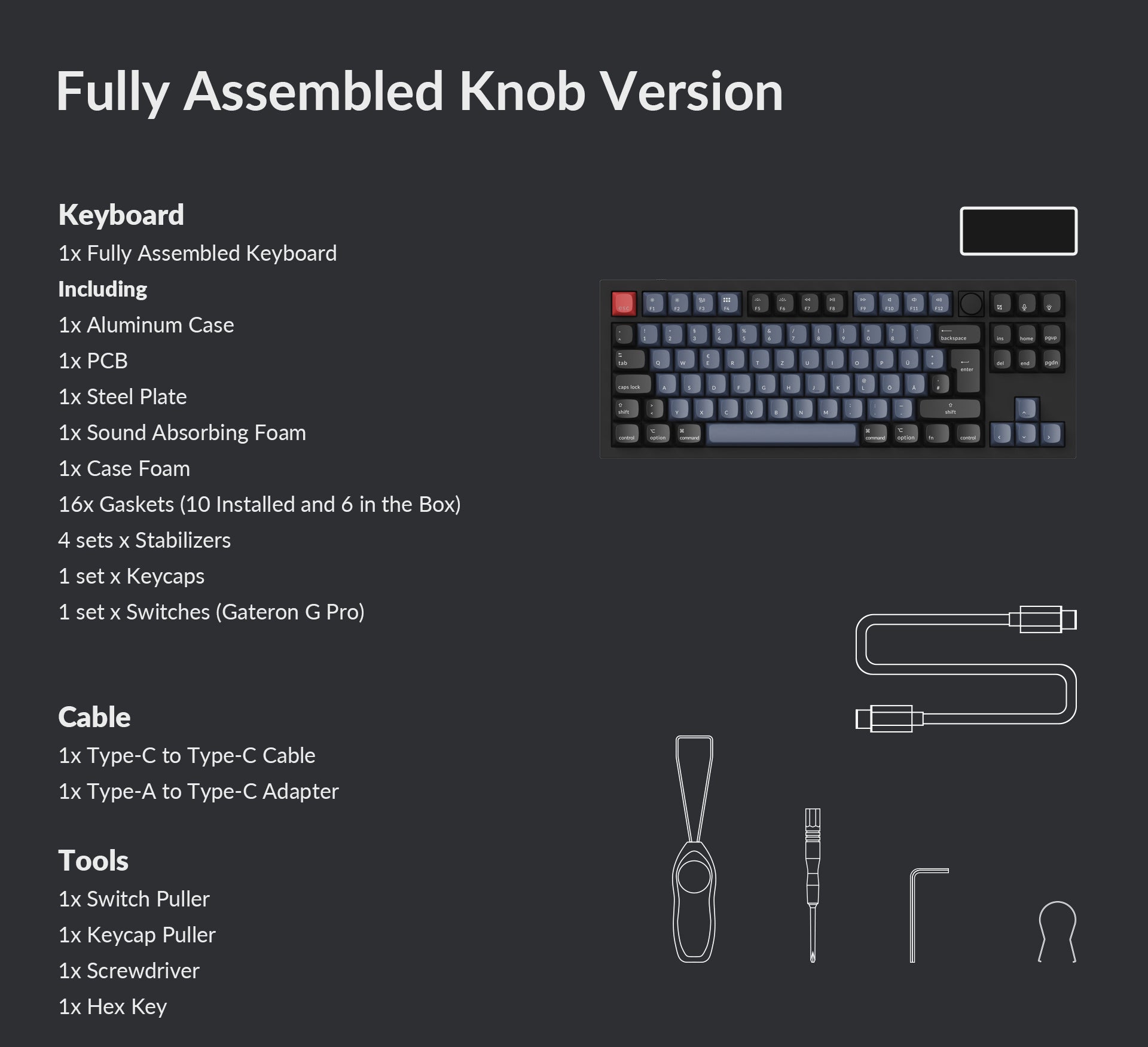 Keychron Q3 German ISO-DE 80% TKL Custom Mechanical Keyboard