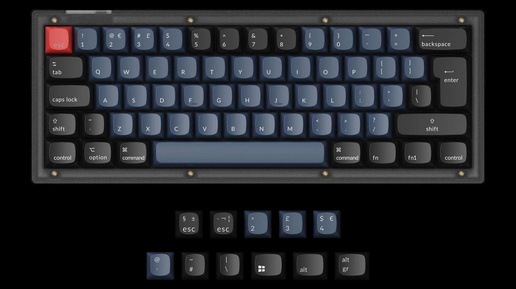 Keychron V4 QMK/VIA Custom Mechanical Keyboard UK ISO Layout