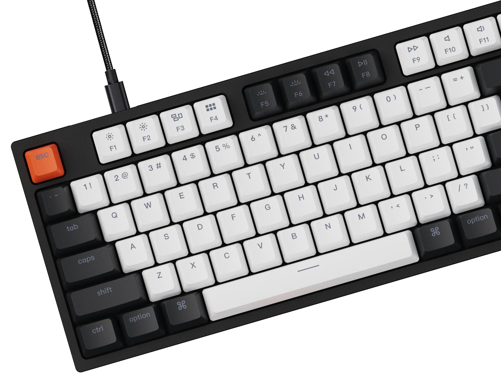 Keychron C2 hot-swappable wired type-c mechanical keyboard 104-keys full-size layout for Mac Windows iOS Gateron switch red blue brown RGB backlight